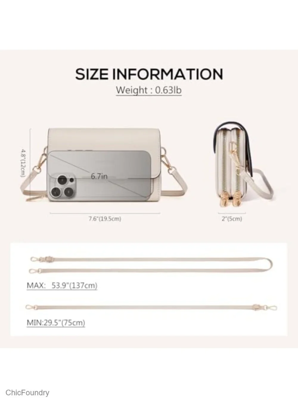 PU Leather Small Crossbody Bag with Card Slots for Women